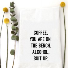 Tea Towel Coffee On The Bench
