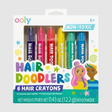 Hair Doodlers Hair Crayons Set of 6