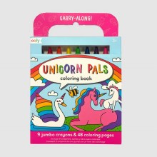 Carry-Along Coloring Book Set - Unicorn Pals