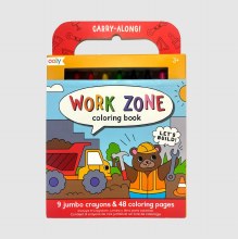Carry-Along Coloring Book Set Work Zone
