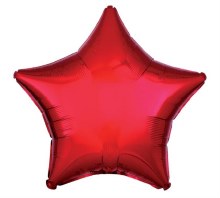 Foil 19" Star Red
