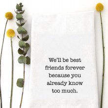 Tea Towel Best Friends Forever