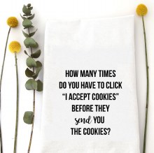 Tea Towel Accept Cookies