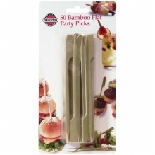 Bamboo Flat Party Picks 50ct