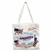 Tote White America Collage