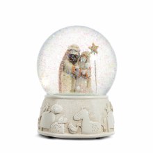 Musical Holy Family Snow Globe
