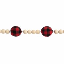 Plaid Beaded Garland - 74"