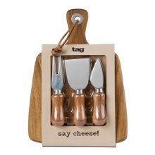 Say Cheese! Paddle Board & Cheese Utensil Set
