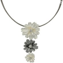 Necklace Two Tone Flower