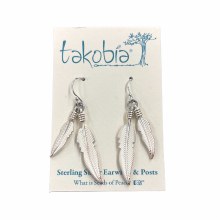 Earring Double Feather