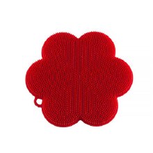 Stay Clean Scrubber Flower Red