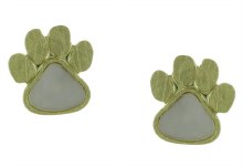 Earring Gold Dog Paw Post