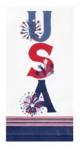 Kitchen Towel USA Fireworks Stripe