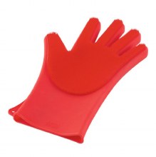 Stay Clean Scrubber Glove Red