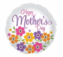 Foil Balloon 17" Happy Mother's Day Colorful Daisies