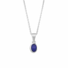 Silver Giving Necklace - Lapis