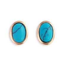 Gold Giving Earrings - Turquoise