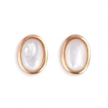 Gold Giving Earrings - Mother of Pearl