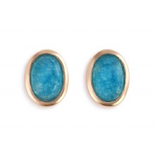 Gold Giving Earrings - Aquamarine