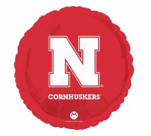 Foil Balloon 17" Nebraska Huskers Red