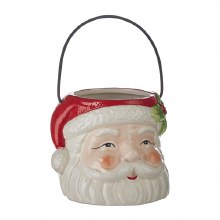 Santa Ceramic Container 5.75"