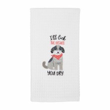 Waffle Towel Lick Dishes