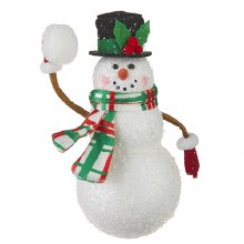 Ornament Snowman Throwing Snowball