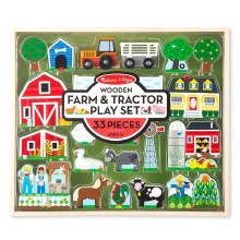 Wooden Farm & Tractor Play