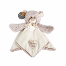 Teddy Rattle Blankie Neutral