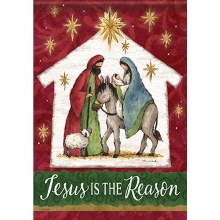Garden Flag Nativity Jesus Is The Reason