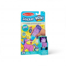 Sticker WOW Unicorn Purple