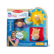 Ms. Rachel Wooden Peek-A-Boo Jumbo Knob Puzzle