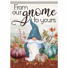 Garden Flag Glitter Fall Gnome