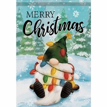 Garden Flag Christmas Gnome