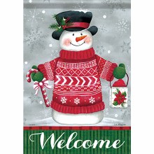 Garden Flag Festive Snowman