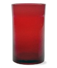 Bubble Glass Tumbler Red