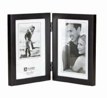 Double Vertical Frame Black 4x6
