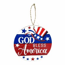 God Bless America Top Hat Sign