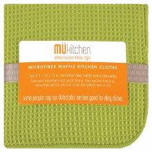 Waffle Dish Cloth S/3 Grass