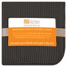 Waffle Dish Cloth S/3 Cadet Gray