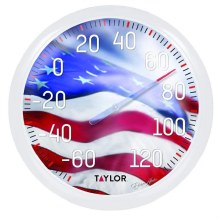 Decor Thermometer Flag 13.25"