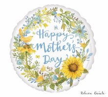 Foil Balloons 17" Happy Mother's Day Sunflower