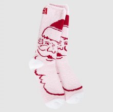 Holiday Gallery Textured Crew Sock Santa Face Pink