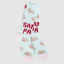 Holiday Gallery Textured Crew Sock Santa Paws