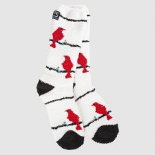 Holiday Gallery Textured Crew Sock Cardinals