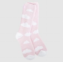 Cozy Cloud Crew Socks Cloud Pink