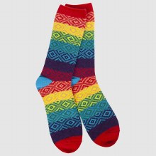 Weekend Gem Crew Socks Rainbow Multi