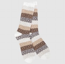 Weekend Gem Crew Socks Chocolate Multi