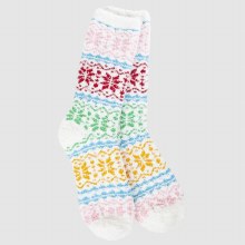 Holiday Mini Crew Socks Fair Isle Whimsical