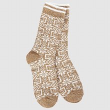 Holiday Confetti Crew Socks Geo Gingerbread